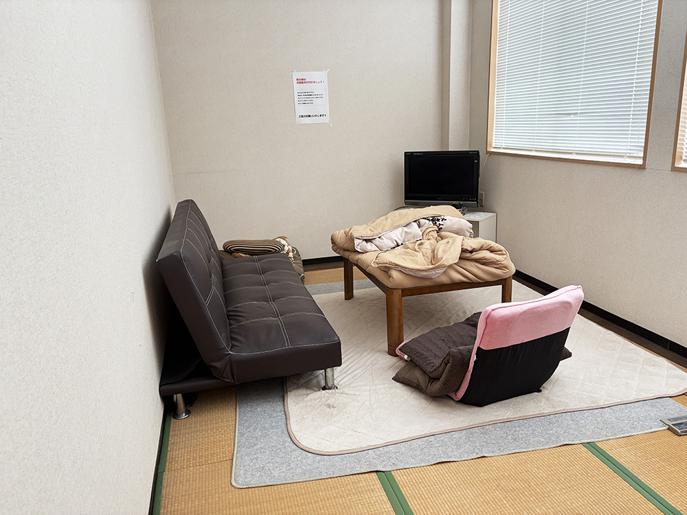 プライベートな個室待機室の雰囲気