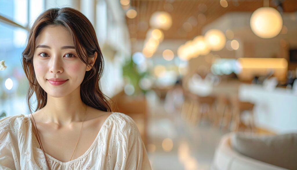 「これから働いてみようかな」と思う女性が安心できる雰囲気

明るく清潔な室内・穏やかな笑顔・温かい光

“働く前の不安をやわらげるビジュアル”を意識