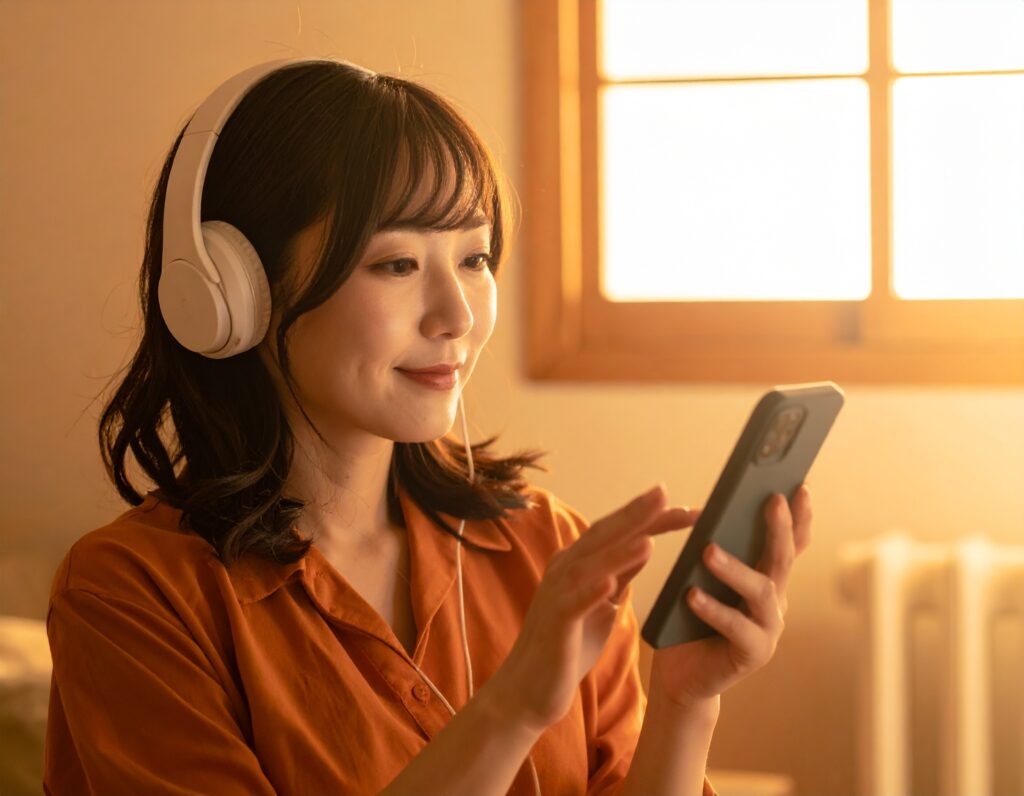 完全個室で人間関係のストレスがない待機室の様子